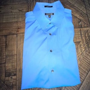 Express Men Blue Dress Shirt